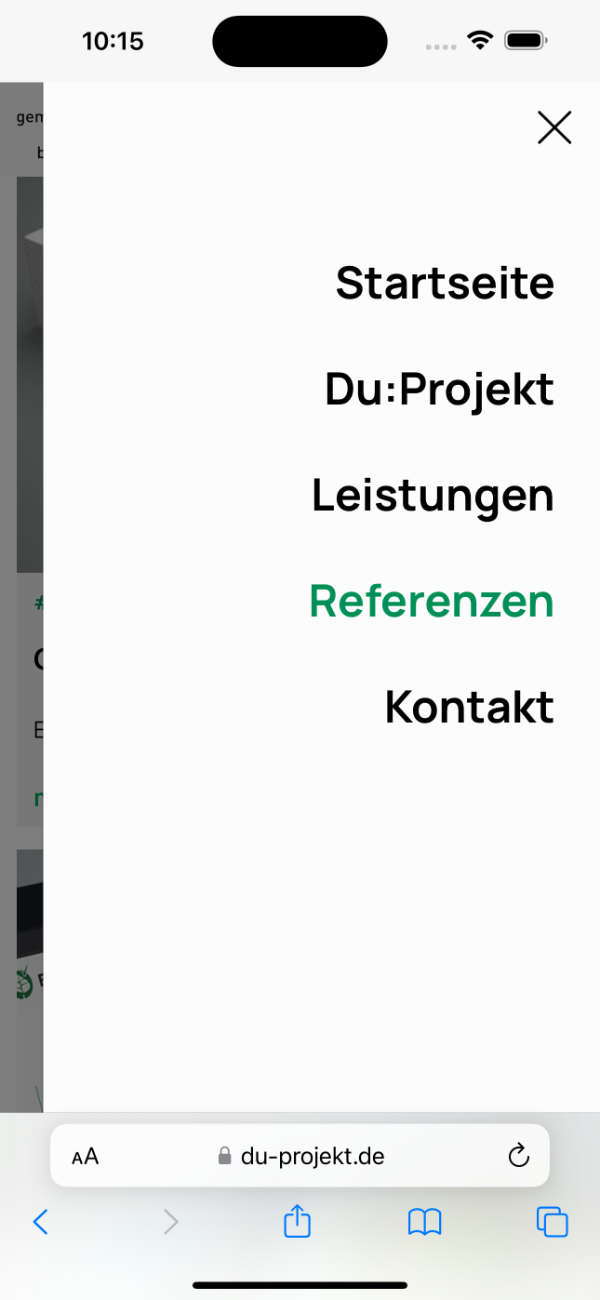 Mobile Cell Menu